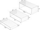Acrylic Risers Display Stands 3pcs, Rectangular Dessert Table Display Set, Clear Display Shelf for Funko Pop, Collectibles, Retails, Shoes, Plants, Home Decors, Decoration - 7.5''x8''x8.5'' by CozyNest Decor