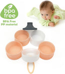 Baby Formula Dispenser, Formula Container, Portable Milk Powder Dispenser Container, Baby Feeding Travel Storage Container, Non-Spill Stackable Baby Snack Storage Container, BPA Free, 2 Packs by TinyTreasures Baby Boutique