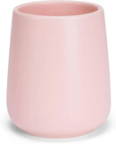 Bathroom Tumbler Cup Ceramic 13.5oz Reusable Toothbrush Cup 400ml,Toothbrush Holder Adequate for Your Bathroom (Pink) by CozyNest Decor