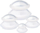 4 Pcs Cupping Therapy Professional Silicone Cupping Set,Suitable for Body Massage/Deep Myofascial Release/Pain Relief/Muscle Relaxation & More (Clear,4pcs) by CozyNest Decor