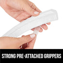 GORILLA GRIP Baby Proof Corners and Edges for Furniture, Kid Proofing Adhesive Table Corner Protectors, Heavy Duty Soft Rubber Foam Protection, Includes 8 Protective Safety Guards, 10 Feet, Off White by TinyTreasures Baby Boutique
