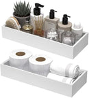 Kitchen Drawer Organizer Bins, Stackable Deep Bamboo Drawer Organizer for Silverware, Utensils, Cutlery, Flatware, Junk, Dresser, Bathroom, 15" x 6" x 2.5" (Set of 2) by CozyNest Decor