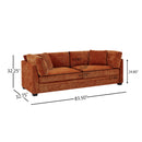 83.50" Modern Flared Arms Sofa (Caramel) by HouseOfZazla