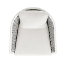 Rowan - Rope Barrel Back Patio Accent Arm Chair (Set of 2) - Optic White by HouseOfZazla