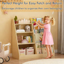 Kids Bookshelf with Toy Storage Organizer, 34.65" Multi-Tier