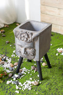 Greek God Statue Planter With Legs - Gray by HouseOfZazla