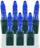Pro Christmas M5 LED Holiday Lights - 70 Bulbs, 23.3ft - Professional Grade Indoor Outdoor Diamond Cut Sparkle Light Strings for Home Decorations and Christmas Trees - Blue by GreenHaven Gardens