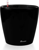 Dexceder 18x17 Self Watering Planter with Wheels Indoor Outdoor, Inner Pot Design, Thickened Large Floor Standing Flower Plant Pot with Water Level Indicator (Black Matte) by CozyNest Decor