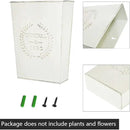 LESEN Set of 2 Farmhouse Metal Wall Planter,Rustic Wall Decor Country Hanging Wall Vase Box for Plants Flower Home Decoration by GreenHaven Gardens