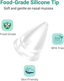 Koalababy Electric Nasal Aspirator for Baby – Hospital-Grade Nose Suction, 9 Suction Levels, Baby Nose Sucker, Nasal Cleaner, Night Light & Music, Soft Silicone Tips, Travel Bag by TinyTreasures Baby Boutique