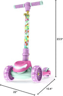 Jetson Character Kids Kick Scooter, LED Lights on Stem & Light-Up Wheels, Lightweight Frame, Height-Adjustable Handlebar, Lean-to-Steer System, Easy-Fold Mechanism by TinyTreasures Baby Boutique