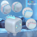 Kids Dinosaur Alarm Clock Boys Blue Alarm Clocks with Night Light Digital Alarm Clock for Kids Boy Children by TinyTreasures Baby Boutique
