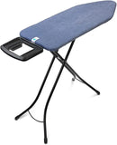Brabantia Size C Ironing Board (49x18 in) 7 Height Options, Solid Steam Iron Rest Holder (Denim Blue) Non-Slip Feet, Anti-Collapse Child Locks by CozyNest Decor