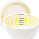 Uba Portion Control Bowl (Porcelain) for Measuring, Bariatric Diet, Diabetes & Healthy Eating (2 Pack) by CozyNest Decor