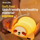 ATSUI Sloth Night Light, LED Squishy Novelty Animal Lamp, Food Grade Silicone, 3 Level Dimmable, Breastfeeding Nursery Nightlight for Room Decor, Funny Gifts Stuff for Boys Girls Baby Children by TinyTreasures Baby Boutique