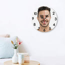 Generic Custom Clocks for Walls Personalized Clocks with Photo Text Logo Silent Non Ticking Round Decoration for Kitchen Wedding Friend Family Lover, 12x12Inch by TinyTreasures Baby Boutique