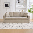 83.86" Wide Modern Casual Sofa in Wheat