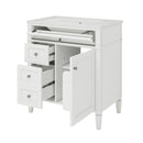 Bathroom Vanity With Top Sink, Modern Bathroom Storage Cabinet With 2 Drawers And A Tip-Out Drawer by HouseOfZazla