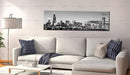 DJSYLIFE Chicago Skyline Wall Art - Black and White Modern Panoramic Cityscape Night View Picture Painting Bedroom Office Living Room Kitchen Home Decoration - Ready to Hang 13.8 "x 47.3" - Chicago 2 by CozyNest Decor