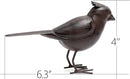 Decorative Small Nostalgia Style Cute Bird Art Iron Sculpture Figurine Home & Office & Garden Decoration, Rust/Brown (Cardinal Bird) by GreenHaven Gardens