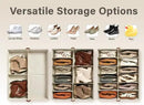 StorageWorks Under Bed Shoe Storage Organizer, Underbed Shoes Container with Adjustable Dividers, Shoe Storage Basket with Cover, Brown, 2-Pack, Space-Saving Shoe Box Fits up to 24 Pairs by CozyNest Decor