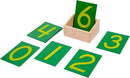 Adena Montessori Wooden Math Counting,Sandpaper Numbers with Box for Toddlers Kids,Early Development Math Material for Preschool Learning Education Toys,Sensory 0-9 Cards Montessori Flash Cards by TinyTreasures Baby Boutique