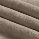 PrinceDeco Velvet Sofa Cushion Covers, Stretch Couch Cushion Covers for Individual Seat Couch Slipcover Sets Furniture Protector for Loveseat Sofa Cushion Width Up to 29.5", Taupe by CozyNest Decor