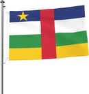 Central African Republic Flag Garden Yard House 2x3 ft Flags Double Sided Print Banner Indoor Outdoor Party Home Decorations for Boat Dorm House Balcony by GreenHaven Gardens