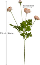 Artificial Silk Flowers Ranunculus Fake Flower,Suitable for Core Decorations,Weddings,Homes,Artistic Decorations,and Props (Pink) by CozyNest Decor