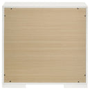 Ives 2-drawer Nightstand Bedside Table White High Gloss