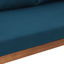 Claremont 3 Seater Daybed Teak Acacia Wood Water Resistant Cushions by HouseOfZazla