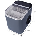 Portable Countertop Ice Maker with Self-Cleaning Function by HouseOfZazla