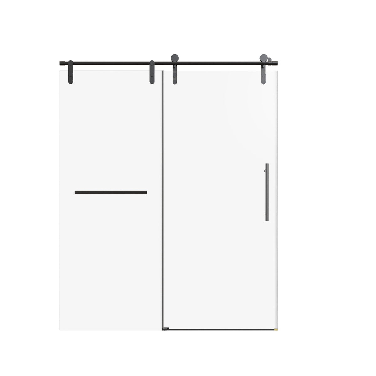 Frameless Single Sliding Shower Doors With Towel Rail & Handle, photo 6 of 40
