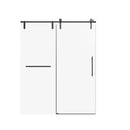 Frameless Single Sliding Shower Doors With Towel Rail & Handle by HouseOfZazla