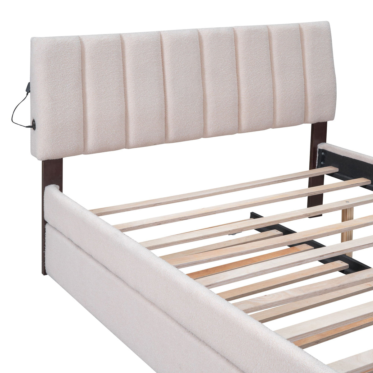 Upholstered Platform Bed With Trundle, photo 23 of 40