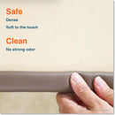 Roving Cove HeftyFit Edge Protector for Baby Proofing (9ft Large Edge Only), Heavy-Duty Soft Rubber Foam Furniture Edge Bumper Guards, Desk Edge Cushion, Wall Corner Covers, 3M Adhesive, Coffee Brown by TinyTreasures Baby Boutique