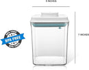 Airtight Food Storage Container Formula Milk Powder Containers Dispenser with Spoon BPA-Free for Home Travel 1500ML / 1.5 Qt, No Scraper Design by TinyTreasures Baby Boutique