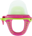 Teetherpop Fillable Silicone Teether for Babies – Breastmilk Popsicle Molds for Teething with Spill-Proof Sippy Slits – Freezable Baby Teethers for Liquids & Purées - Cool Teething Relief (PinkLimon) by TinyTreasures Baby Boutique
