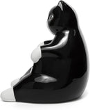 Ceramic Lazy Black Cat Home decor - Can be used as a candy dish, decorative bowl, tealight candle holder and jewelry tray | Unique Birthday gifts for Women, Mom, Grandma, Cat lover, Friend, Coworker by CozyNest Decor