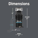 InSinkErator Essentials ES50 Kitchen Garbage Disposal with Power Cord, 1/2 HP Motor Continuous Feed Food Waste Disposer, ES50 W/C by CozyNest Decor