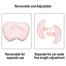 2 in 1 Baby Support Pillow, Banana Shape Baby Neck Head Travel Pillow Stroller Insert Cushion for Kids, Toddler, Pink by TinyTreasures Baby Boutique