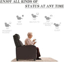 BestMassage | Recliner Chair | with 2 Point Massage Function | Pu Brown | with Lumbar Support, Adjustable Push Back, Footrest & Padded Seat | Easy Assembly | for Living Room, Home Theatre by CozyNest Decor