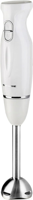 OVENTE Immersion Hand Blender, 300W Electric Handheld Portable Stick Mixer with 2 Mixing Speed and Stainless Steel Blades for Effortless Blending Smoothies, Shakes, Puree or Baby Food, White HS560W by TinyTreasures Baby Boutique