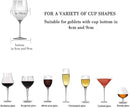 Wine Glass Rack - Under Cabinet Stemware Wine Glass Holder Glasses Storage Hanger 2 Pack Metal Organizer for Bar Kitchen 5 Rows Gold by CozyNest Decor