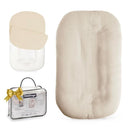 Baby Lounger - Snuggle Cozy Me Infant Lounger for Newborns | Breathable & Soft, Portable Awake-Time Pad, Essential Baby Gift- Coffee (Lounger Cover Included) by TinyTreasures Baby Boutique