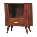 Cortez - T Bar Open Slot Cabinet - Dark Brown by HouseOfZazla
