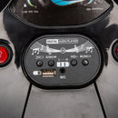 24V Kids Ride On Electric scooter w/ helmet knee pads,24v ride on toy for kids,Spray function,2WD 400w wheel-hub motor,5.59-6.84MPH,Gravity Steering,Use for 1-2 hours,Exercise your child age 6+.