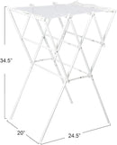 Household Essentials Clothes Drying Rack, Foldable, Expandable and Collapsible Laundry Drying Rack, White by TinyTreasures Baby Boutique