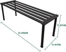 Metal Plant Stand, Rust-proof Aluminum Display Rack, Plants Display Stands Decoration Racks for Living Room Garden Balcony Patio (Ebony, 31.5Inch Tall Leg) by GreenHaven Gardens