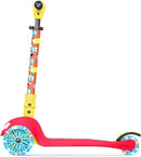 Jetson Character Kids Kick Scooter, LED Lights on Stem & Light-Up Wheels, Lightweight Frame, Height-Adjustable Handlebar, Lean-to-Steer System, Easy-Fold Mechanism by TinyTreasures Baby Boutique